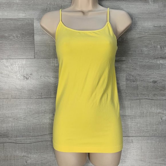 3/$25 Nikibiki Basic Yellow Camisole Tank Top S - Picture 1 of 6